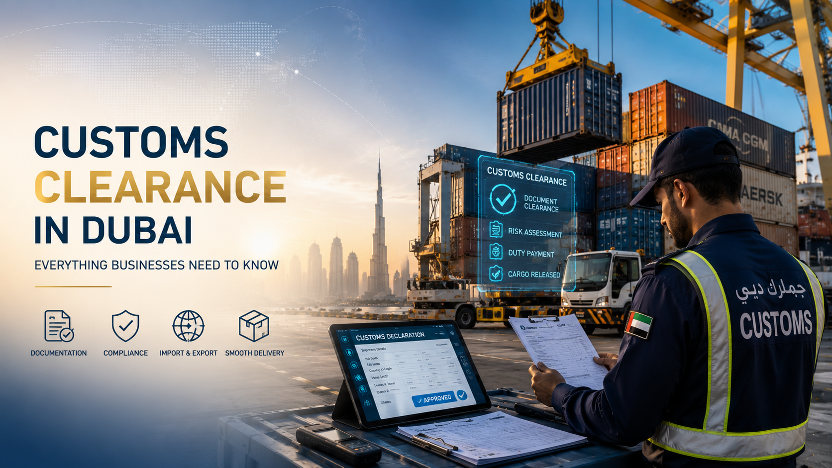 Learn everything about customs clearance in Dubai, including required documents, customs procedures, costs, common delays, and best practices for smooth import and export operations.