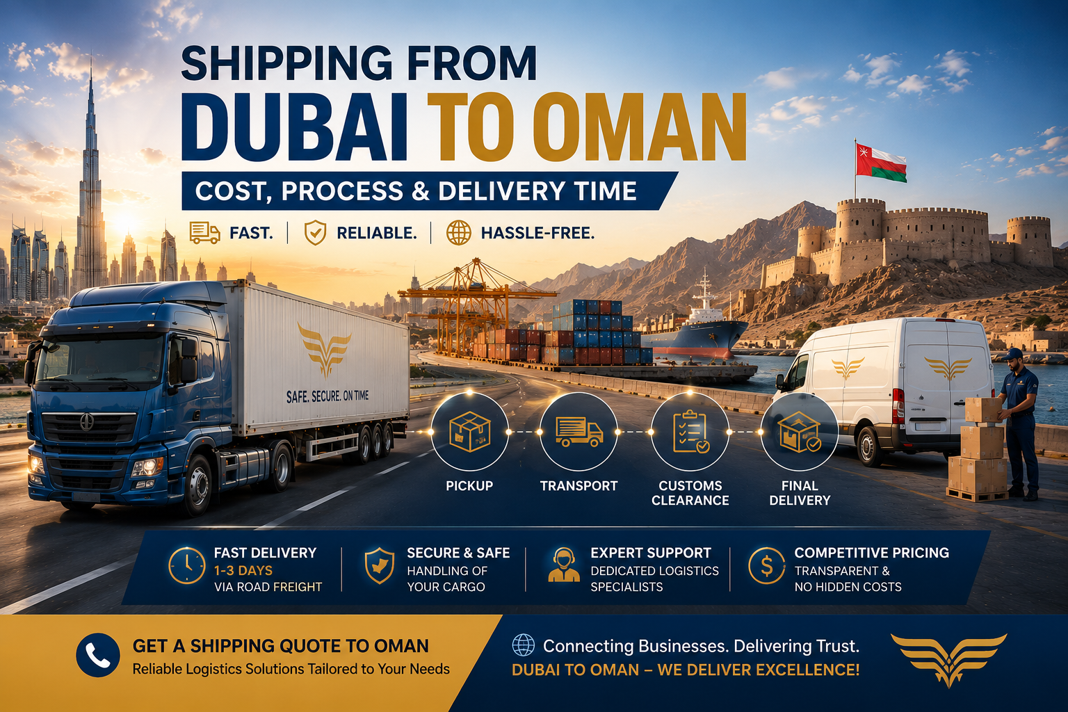 Shipping from Dubai to Oman | Cost, Process & Delivery Time
