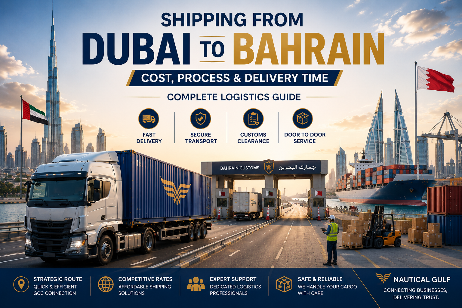Shipping from Dubai to Bahrain