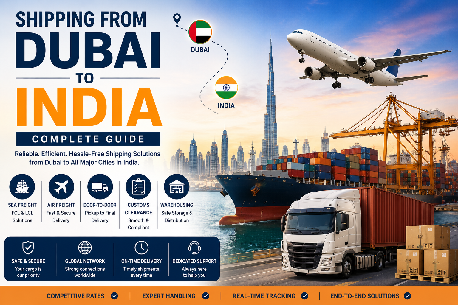 Shipping from Dubai to India | Cost, Process & Delivery Time