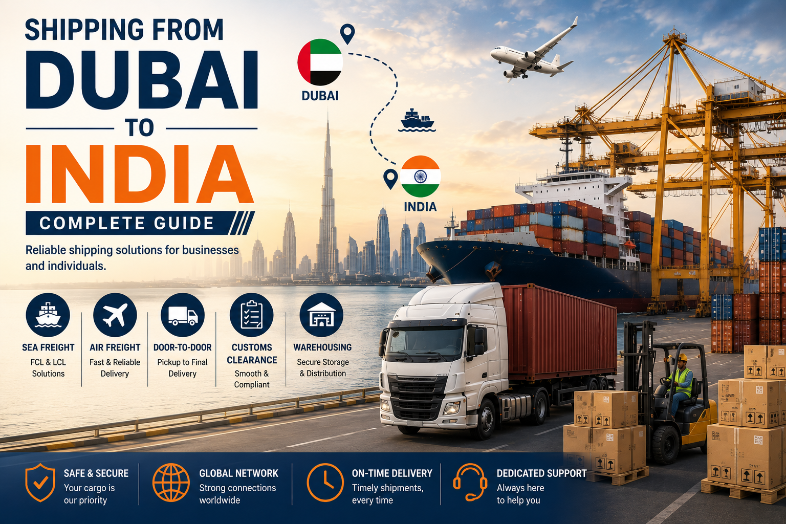 Shipping from Dubai to India | Cost, Process & Delivery Time
