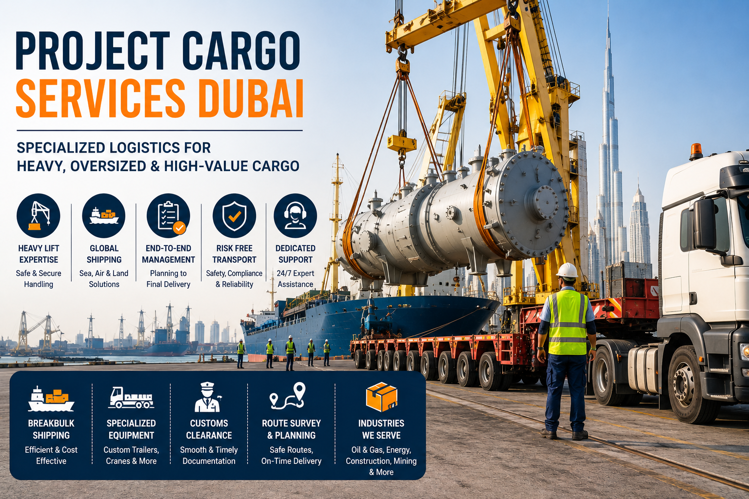 Project Cargo Services Dubai | Heavy Lift & Oversized Cargo Solutions
