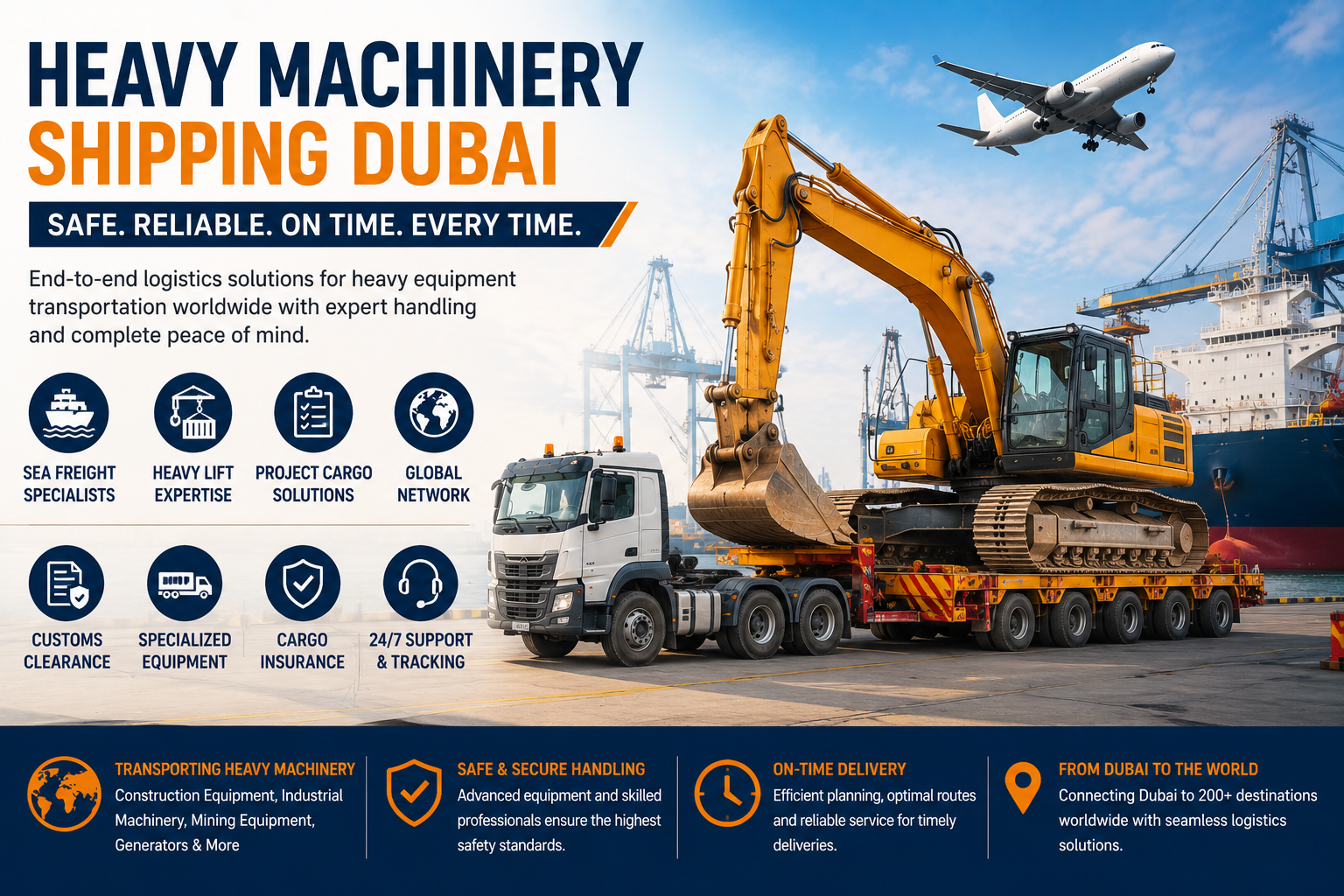 Heavy Machinery Shipping Dubai | Industrial Equipment Transport Solutions